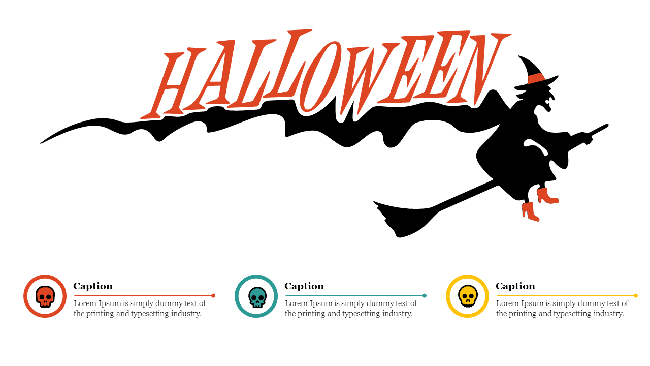 Dark Halloween Themed PPT Template Readily For You